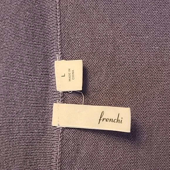 COPY - Frenchi Lilac Purple Cotton Cardigan Sweater - Picture 2 of 3